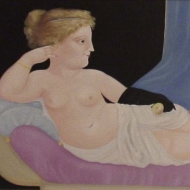 Il guanto di Paolina olio su tela - 50x70 - 1992