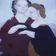 Le confidenze  di Cecilia olio su tela 60x80    1995