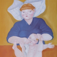 La tata Francesca -olio su tela - 50x70 - 2014