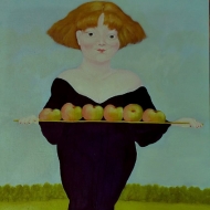 Le mele di Adelaide-olio su tela- 50x70 -2014