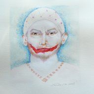 Canio "Pagliacci" Tecnica mista    30x30   2025  