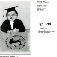 Copertina catalogo Ugo Betti 1983